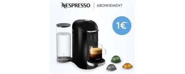 Nespresso: Une machine Nespresso à seulement 1€ en souscrivant un abonnement Nespresso