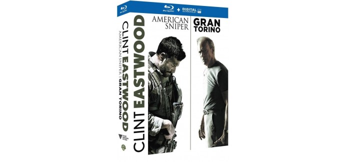 Amazon: Coffret 2 films Clint Eastwood Blu-Ray et DVD à 5,53€ au lieu de 15,05€