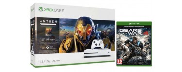 Fnac: Console Xbox One S 1To Blanc + Gears of War 4 et Anthem Legion of Dawn Edition à 199€