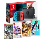 Auchan: Nintendo Switch + 4 jeux (Trials Rising, Just Dance 2019, Dragon Ball FighterZ, FIFA 19) à 359,99€ 