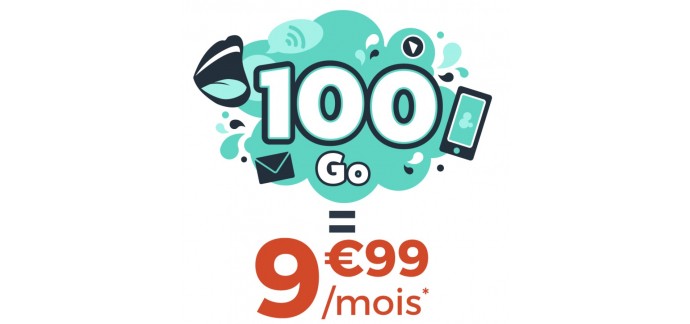 Cdiscount Mobile: Forfait mobile Appels, SMS et MMS illimités + 100 Go d'Internet pour 9,99€/mois pendant 1 an