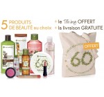 Yves Rocher: 5 produits de beauté au choix + 1 totebag offert + livraison gratuite pour 19,90€