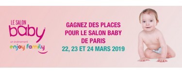 Parents: 25 x 2 entrées Salon Baby de Paris du 22 au 24 Mars à gagner