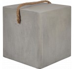 Alinéa: Table d'appoint en grès gris 40x40cm à 84€