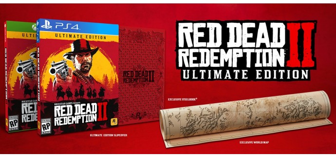 E.Leclerc: Red Dead Redemption 2 + Steelbook sur PS4 ou Xbox One à 39,90€ au lieu de 51,61€