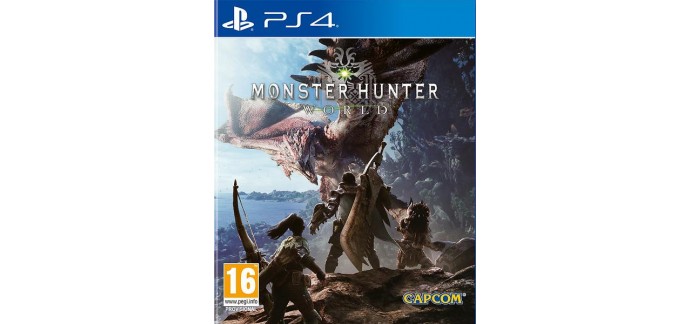 Auchan: Jeu Monster Hunter World sur PS4 ou Xbox One à 17,49€ au lieu de 34,99€