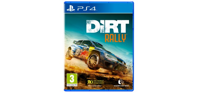 Playstation Store: Jeu Dirt Rally sur PS4 (version dématérialisée) à seulement 6,49€ au lieu de 34,99€