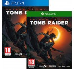 Auchan: Jeu Shadow Of The Tomb Raider sur PS4 ou Xbox One à 19,99€ au lieu de 49,99€
