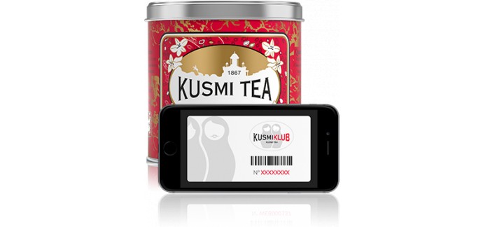 Kusmi Tea: [KusmiKlub] 1€ dépensé = 10 points de fidélités offerts (à échanger contre des cadeaux)