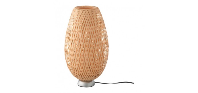 IKEA: Lampe de table Ikea modèle Böja en bambou tressé à 19,99€ au lieu de 29,99€