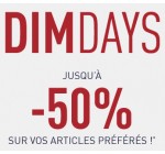 DIM: Jusqu'à 50% de réduction sur une sélection d'articles