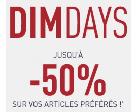 DIM: Jusqu'à 50% de réduction sur une sélection d'articles