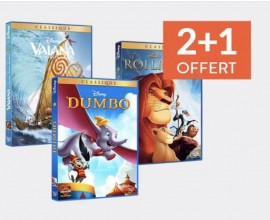 Cultura: 2 films Disney achetés en DVD ou BluRay = le 3e offert