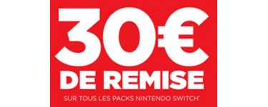 Micromania: 30€ de remise sur tous les packs Nintendo Switch