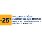 Norauto: 25% de réduction sur les porte-vélos électriques pour l'achat d'un vélo à assistance électrique