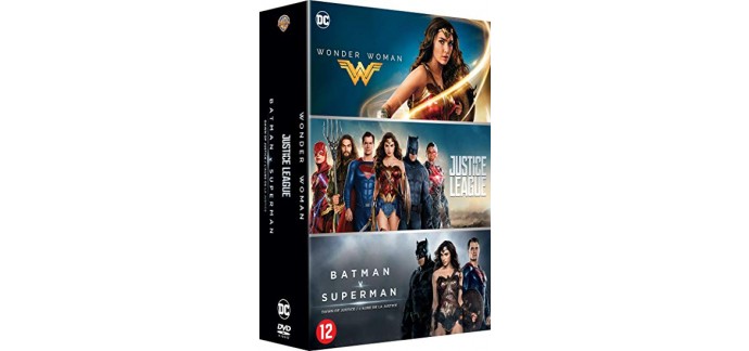 Amazon: Coffret DVD DC Universe avec 3 Films DC Comics à 9€ au lieu de 14,32€