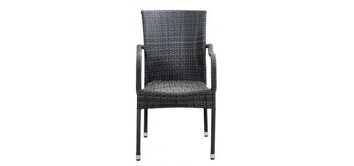 Casa: Chaise empilable Grant grise (H 92 x L 55 x P 66 cm) à 20€ au lieu de 39,95€