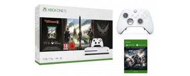 Amazon: Xbox One S 1 To + Tom Clancy's The Division 2 + Manette Elite - Ed. Spéciale + Gears of War 4 à 249€
