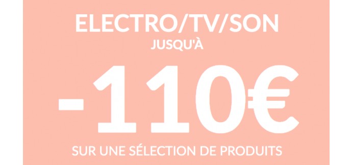 BUT: 110€ de réduction sur une sélection d'articles électro, tv et son