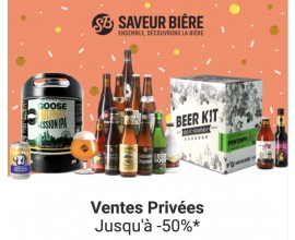 Saveur Bière: Jusqu'à 50% de remise sur une sélection de produits pendant les ventes privées