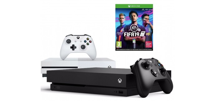 Microsoft: - 50€ + FIFA 19 offert pour l'achat d'un pack ou d'une console Xbox One X ou Xbox One S 