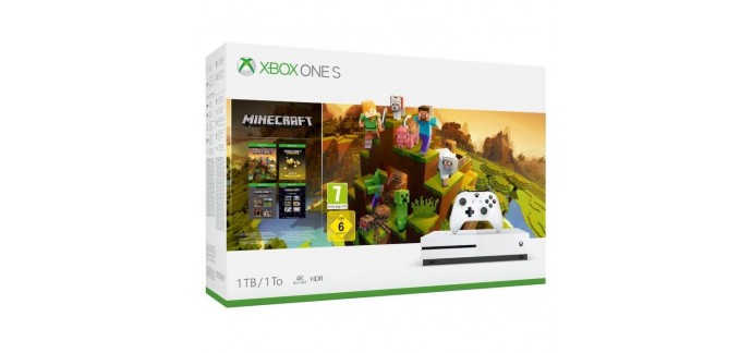 Cdiscount: Xbox One S 1 To Minecraft Creator à 245.12€ au lieu de 299.99€