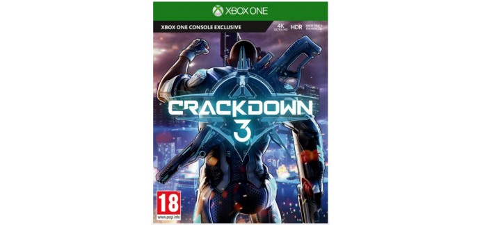 Micromania: Crackdown 3 sur Xbox One à 29.99€ au lieu de 69.99€