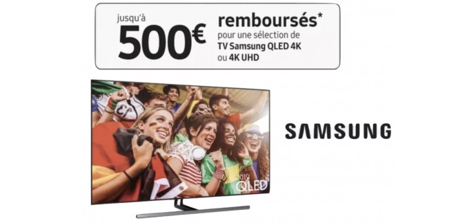 Cobra: Jusqu'à 500€ remboursés sur une sélection de TV Samsung QLED 4K ou 4K UHD