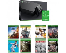 Auchan: Pack Xbox One X + 8 jeux à 499€ au lieu de 828.91€