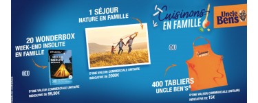 Intermarché: Séjour Nature en famille et 80 Coffrets Wonderbox « Weekend insolite en famille » à gagner 