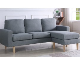 GiFi: Canapé d'angle réversible Gino 3 Places Gris à 219€ au lieu de 497.73€