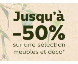 Alinéa: Jusqu'à 50% de réduction sur une sélection de meuble et déco