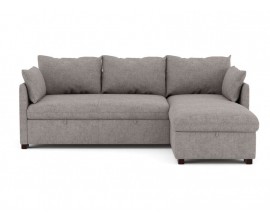 Conforama: Canapé d'angle réversible convertible 4 places Andy gris à 399€ au lieu de 787,50€