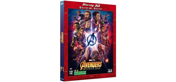 Amazon: Coffret Blu-Ray Combo 2D/3D Avengers Infinity War à 26,90€ au lieu de 39,99€