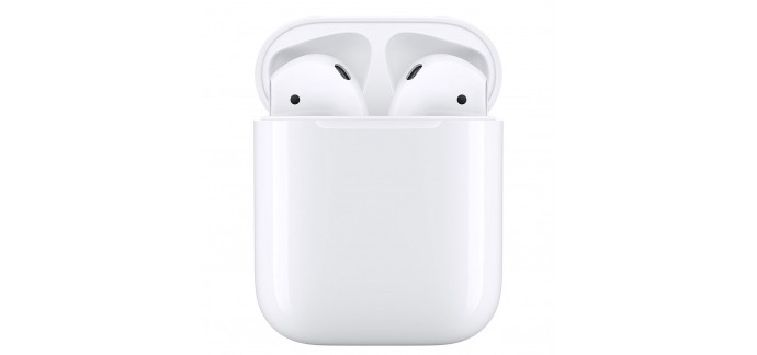 Rakuten: Ecouteurs Apple Airpods 2 avec boitier de charge sans fil à 159,99€