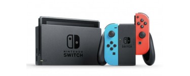eBay: Console Nintendo Switch avec paire de Joy-Con Bleu et Rouge à 248,40€