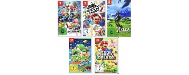 Amazon: [Import] 5 jeux Nintendo Switch pour 150€