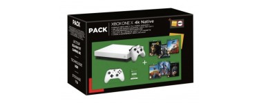 Fnac: Pack Xbox One X 1To + 2e manette + 6 jeux + 3 mois de Live Gold à 499,99€