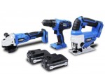 Cdiscount: Pack perceuse, meuleuse d'angle et scie sauteuse 18 V HYUNDAI à 99,99€
