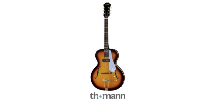 Thomann: Guitare électrique Epiphone Inspired by 1966 Century Vintage Sunburst à 328€ au lieu de 471€