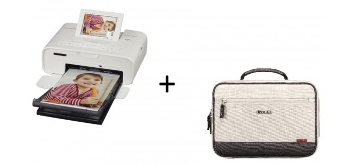 Auchan: Pack imprimante photo portable CANON Selphy CP1300 + Sacoche à 129€