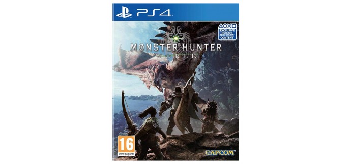 Cdiscount: Jeu Monster Hunter World sur PS4 à 14.39€