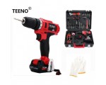 Cdiscount: Perceuse visseuse TEENO sans fil PSR 21V+ 2 batteries + 41 accessoires à 59€ au lieu de 147.50€