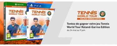 L'Équipe: 10 x 1 Jeu PS4 ou Xbox One "Tennis World Tour, Roland Garros Edition" à gagner