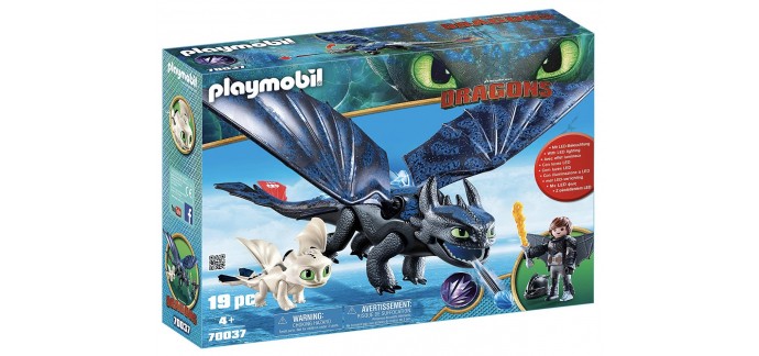 Amazon: Playmobil Krokmou et Harold avec bébé Dragon, 70037 à 29,65€