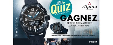 Ekosport: 1 montre "AlpinerX" Alpina Watches à gagner