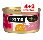Zooplus: 4 boites de nourriture pour chat Cosma Thai en gelée achetées = 2 boîtes offertes