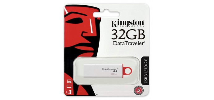 Amazon: Clé USB 3.0 Kingston DataTraveler - 32Go à 6,75€