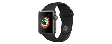 Boulanger: Apple Watch Series 3 (GPS) 38 mm avec Bracelet Sport noir à 199€