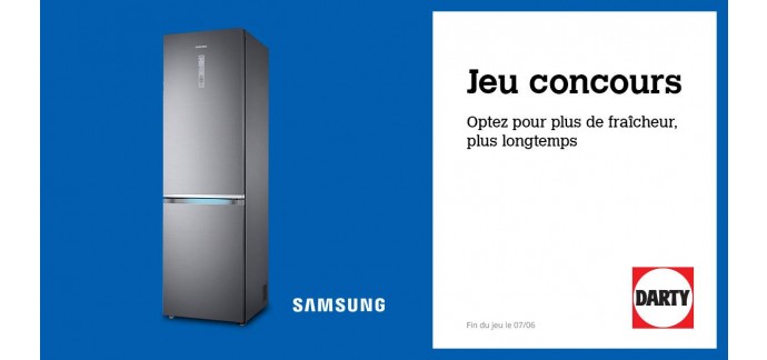 Darty: Tentez de gagner 1 réfrigérateur-congélateur Samsung d'une valeur de 999 euros